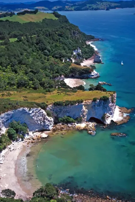 Framed Print : Stingray Bay, Coromandel Peninsula - aerial Framed Print : Stingray Bay, Coromandel Peninsula - aerial