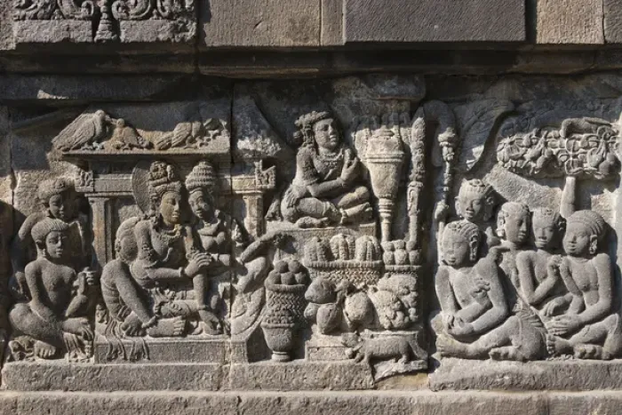 Framed Print : Stone carving at Prambanan Temple, UNESCO World Heritage site, Central Java, Indonesia Framed Print : Stone carving at Prambanan Temple, UNESCO World Heritage site, Central Java, Indonesia