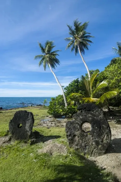 Framed Print : Stone money on the island of Yap, Micronesia Framed Print : Stone money on the island of Yap, Micronesia