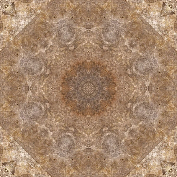 Stone wall kaleidoscope abstract