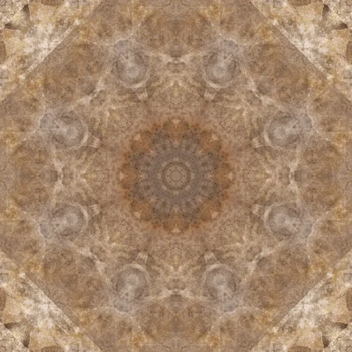 Framed Print : Stone wall kaleidoscope abstract