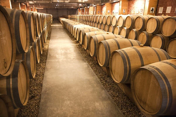 This is a storage area for wine harvested in the Haut-Medoc region of southwest France