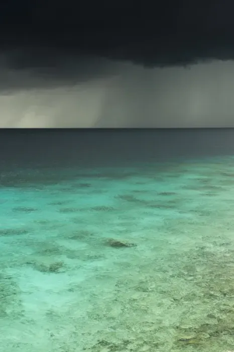 Framed Print : Storm over Ocean Western BONAIRE, Netherlands Antilles, Caribbean Framed Print : Storm over Ocean Western BONAIRE, Netherlands Antilles, Caribbean