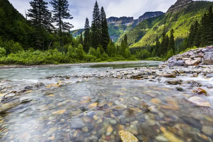 Framed Print : Stream, Rocks, Rushing Water, Glacier National Park, Montana Framed Print : Stream, Rocks, Rushing Water, Glacier National Park, Montana