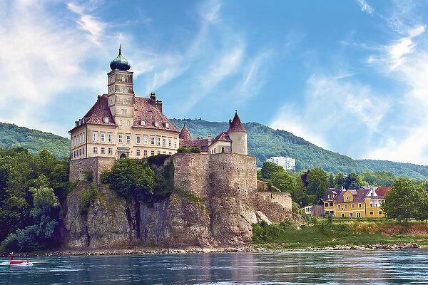 The stunning Schonbuhel Castle sits above the Danube River along the Wachau Valley