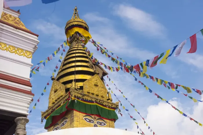 Framed Print : Stupa of Swayambhunath, Kathmandu, Nepal