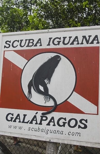 Suba sign on Santa Cruz Highlands Galapagos Islands Ecuador South America Galapagos