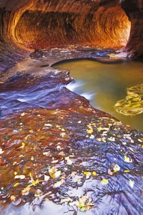 Framed Print : The Subway along North Creek, Zion National Park, Utah USA