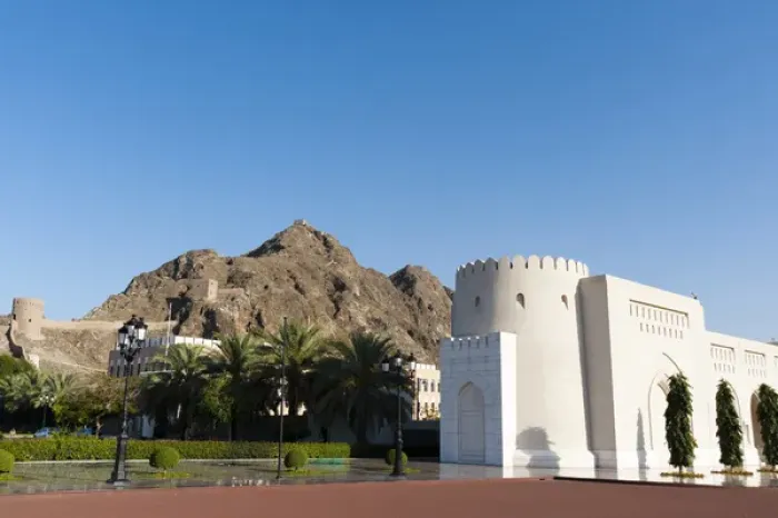 Framed Print : Sultan Qaboos Palace, Old Muscat, Muscat, Oman Framed Print : Sultan Qaboos Palace, Old Muscat, Muscat, Oman