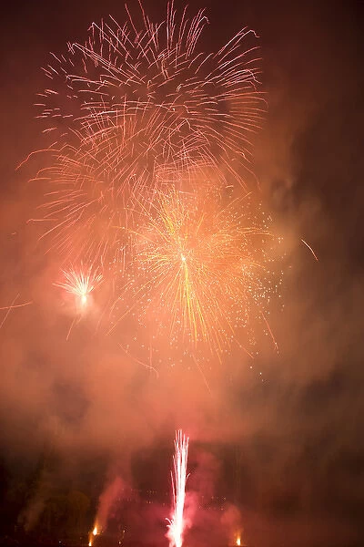 Summer Fireworks Show, Butchart Gardens, Victoria, B. C. Canada