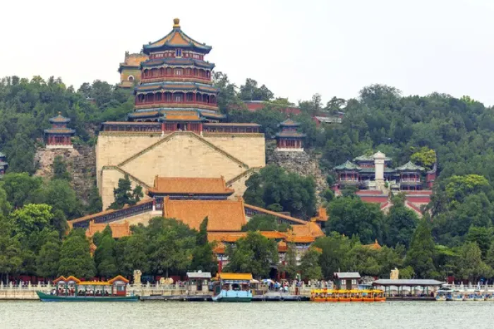 Framed Print : The Summer Palace, on Kunming Lake, World Heritage Site, near Beijing, China Framed Print : The Summer Palace, on Kunming Lake, World Heritage Site, near Beijing, China