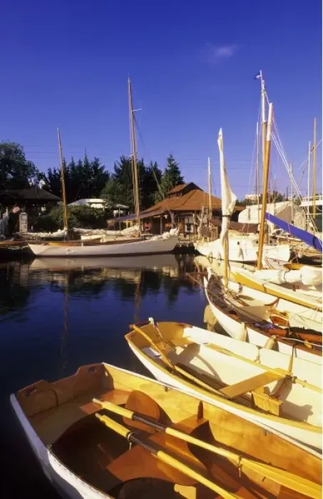 Framed Print : Summer sunrise on boats docked Framed Print : Summer sunrise on boats docked