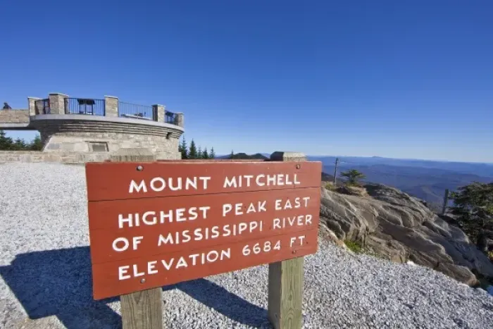 Framed Print : Summit of Mount Mitchell the highest peak east of the Mississippi River in North Carolina Framed Print : Summit of Mount Mitchell the highest peak east of the Mississippi River in North Carolina