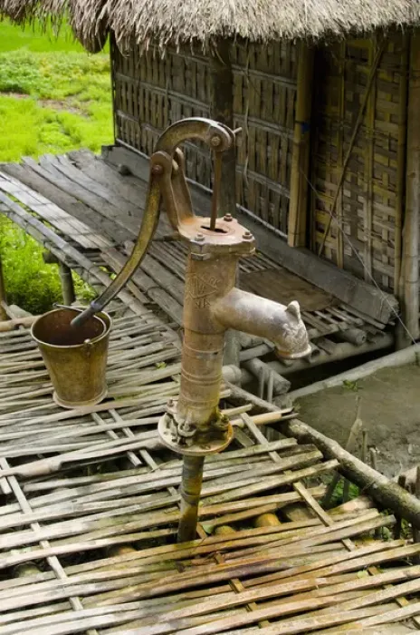 Framed Print : Sumoimari Ghat, Majuli Island, Assam State, India water pump at the Village of Mising Framed Print : Sumoimari Ghat, Majuli Island, Assam State, India water pump at the Village of Mising