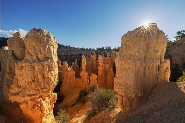 Framed Print : Sunburst over Hoodoos Bryce Canyon National Park, Utah Framed Print : Sunburst over Hoodoos Bryce Canyon National Park, Utah