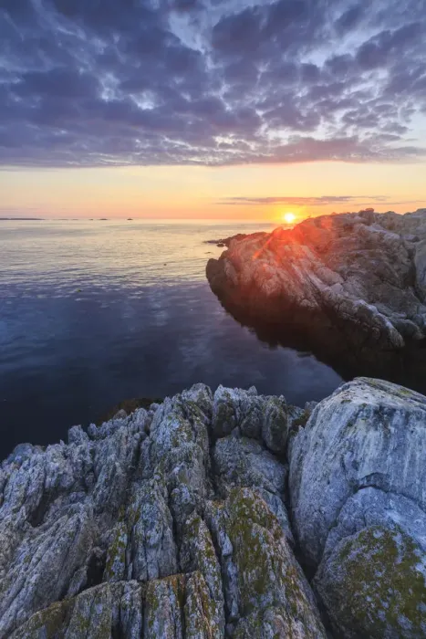 Framed Print : Sunrise on Appledore Island in the Isles of Shoals off the coast of Portsmouth, New Framed Print : Sunrise on Appledore Island in the Isles of Shoals off the coast of Portsmouth, New