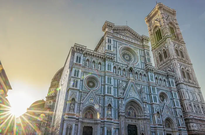Framed Print : Sunrise. Duomo Santa Maria del Fiore. Tuscany, Italy