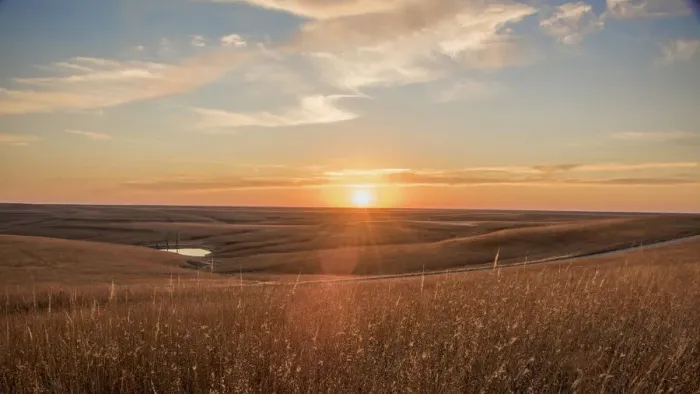 Framed Print : Sunrise in the Kansas Flint Hills Framed Print : Sunrise in the Kansas Flint Hills