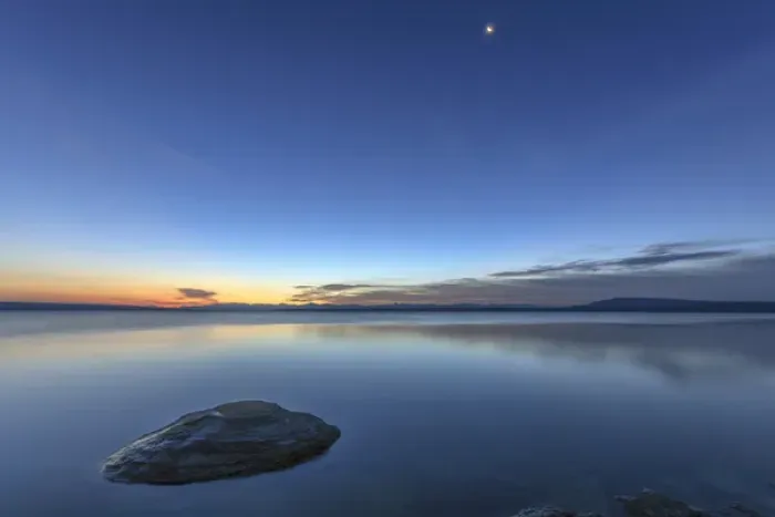 Framed Print : Sunrise and Moon setting over Yellowstone Lake. Yellowstone National Park. Wyoming Framed Print : Sunrise and Moon setting over Yellowstone Lake. Yellowstone National Park. Wyoming
