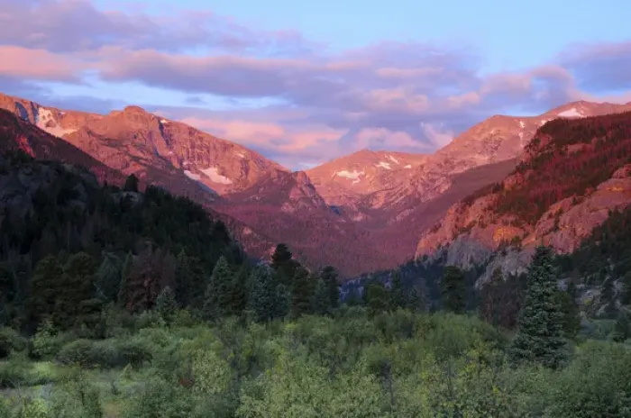 Framed Print : Sunrise at Moraine Park, Rocky Mountain National Park, Colorado, USA
