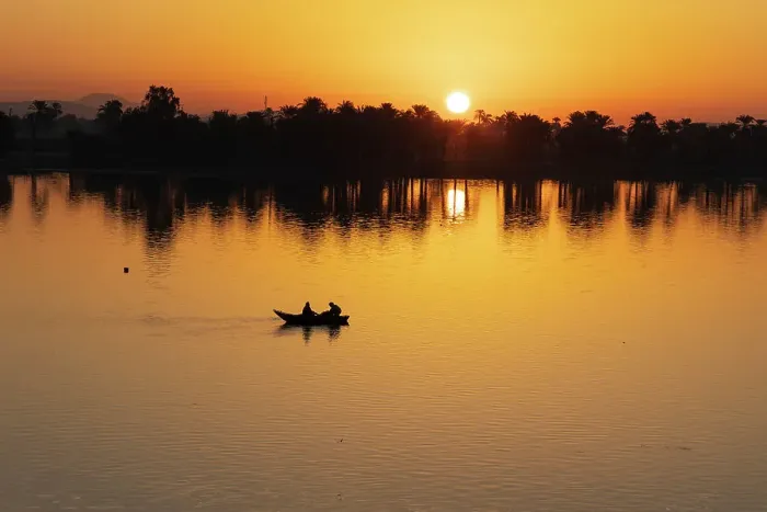 Framed Print : Sunrise over the River Nile at the village of Esna, Egypt Framed Print : Sunrise over the River Nile at the village of Esna, Egypt