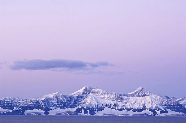 Sunrise Scoresby Sund East Coast of Greenland