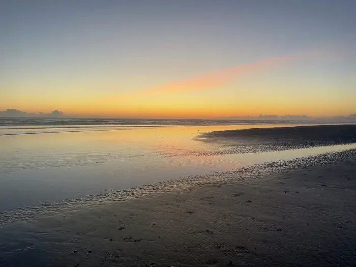 Framed Print : Sunset over beach, Olympic Peninsula, Washington State