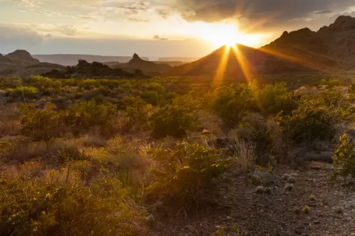 Framed Print : Sunset in Big Bend National Park Framed Print : Sunset in Big Bend National Park
