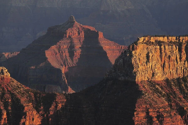Sunset; Bright Angel Point; North Rim; Grand Canyon National Park; Arizona; USA