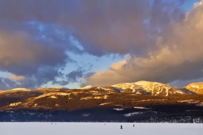 Framed Print : Sunset clouds over Big Mountain from Whitefish Lake State Park in Whitefish, Montana, USA Framed Print : Sunset clouds over Big Mountain from Whitefish Lake State Park in Whitefish, Montana, USA