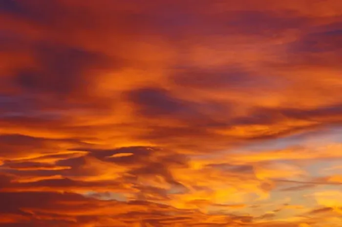 Framed Print : Sunset fills the cloud with a golden red color Framed Print : Sunset fills the cloud with a golden red color