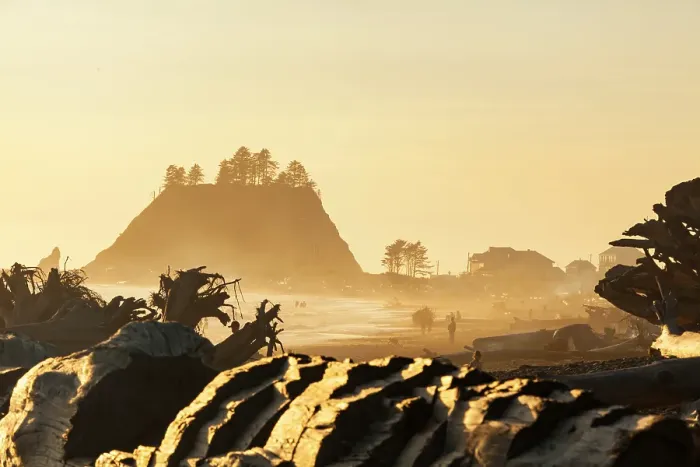 Framed Print : Sunset on First Beach and James Island, Quileute Reservation, La Push, Washington State, USA Framed Print : Sunset on First Beach and James Island, Quileute Reservation, La Push, Washington State, USA