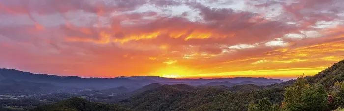 Framed Print : Sunset on the Foothills Parkway, Great Smoky Mountains National Park, Tennessee Framed Print : Sunset on the Foothills Parkway, Great Smoky Mountains National Park, Tennessee