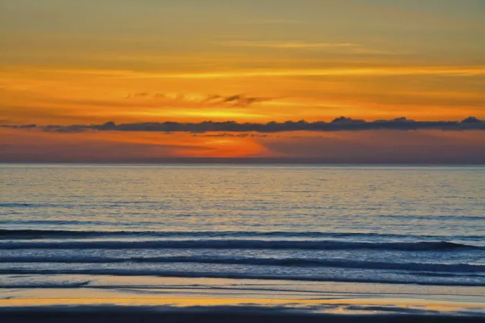 Framed Print : Sunset, ocean, Heceta Beach, Oregon Coast, Oregon, USA Framed Print : Sunset, ocean, Heceta Beach, Oregon Coast, Oregon, USA