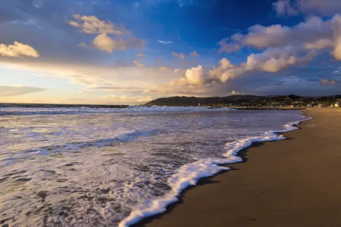 Framed Print : Sunset and surf, Ventura, California USA Framed Print : Sunset and surf, Ventura, California USA