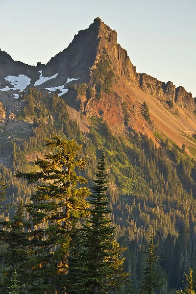 Sunset, Tatoosh Mountains, Mount Rainier National Park, Washington, USA