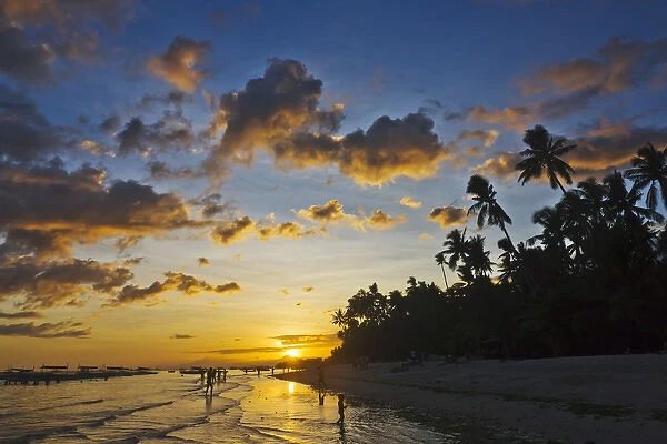 Sunset view of the beach, Bohol Island, Philippines