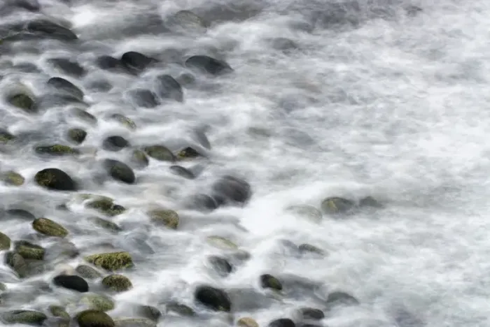 Framed Print : Surf on stone beach, Point Lobos State Reserve, California
