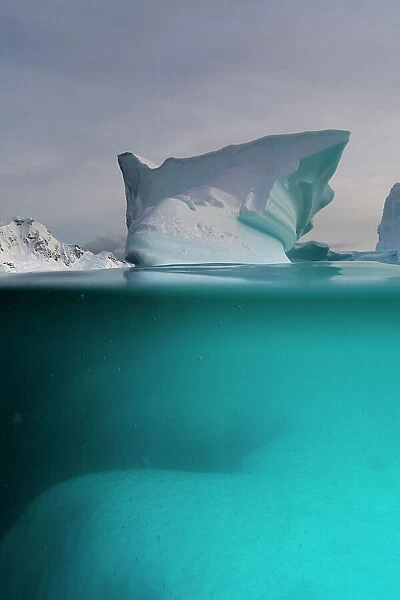 Surface view of an iceberg, Skontorp cove, Paradise Bay, Antarctica