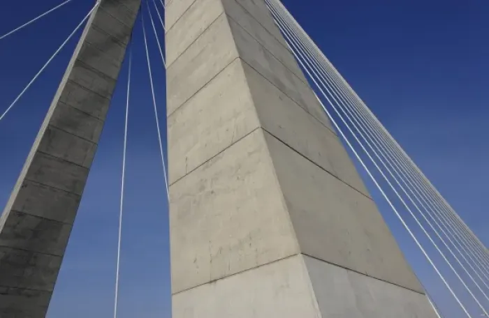 Framed Print : Suspension details of Arthur Ravenel Jr. Bridge, Charleston, South Carolina. Also