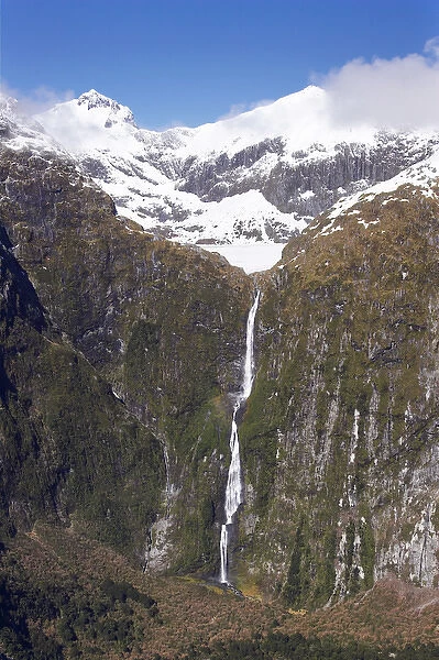 Sutherland Falls, Milford Track, Fiordland National Park, South Island, New Zealand