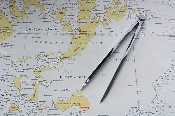 Svalbard Islands maritime map