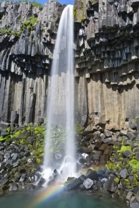 Framed Print : Svartifoss, a waterfall in southern Iceland, cascades over ancient basaltic columns Framed Print : Svartifoss, a waterfall in southern Iceland, cascades over ancient basaltic columns