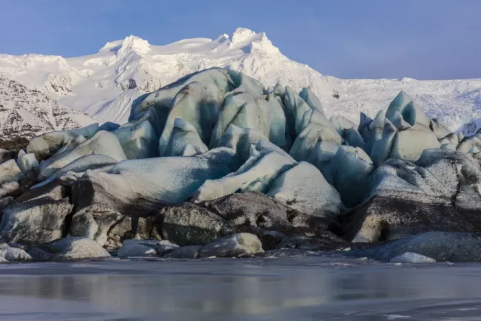 Framed Print : Svinafellsjokull glacier in south Iceland