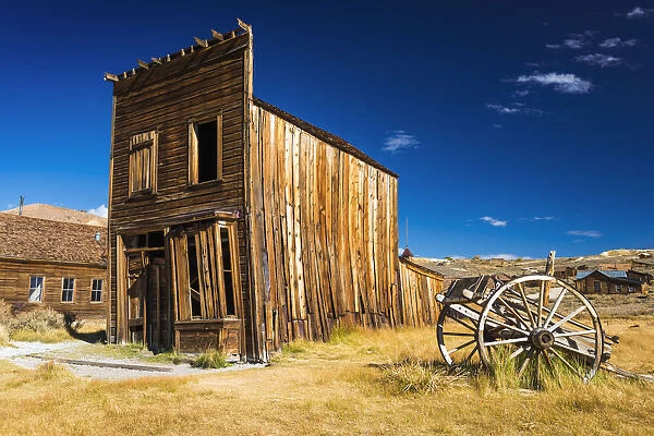 The Swazey Hotel and wagon, Bodie State Historic Park, California USA