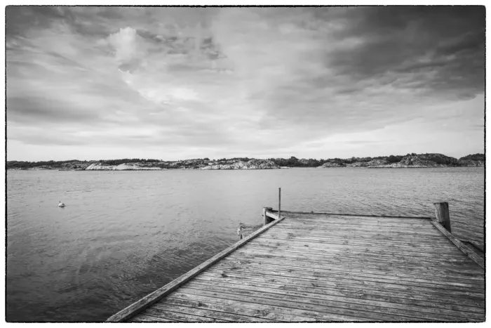 Framed Print : Sweden, Bohuslan, Salto Island, pier Framed Print : Sweden, Bohuslan, Salto Island, pier