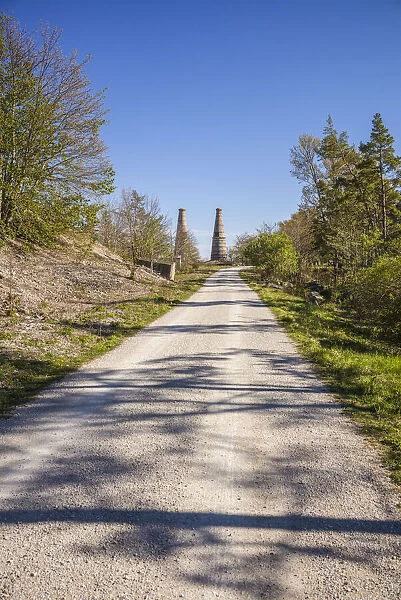 Sweden, Gotland Island, Bungenas, former chalk mine and military base