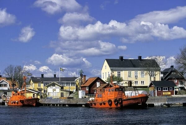 Sweden, Sandhamn Island. Harbor view