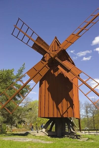 Sweden. Stockholm. Djurgarden. Skansen. Windmill