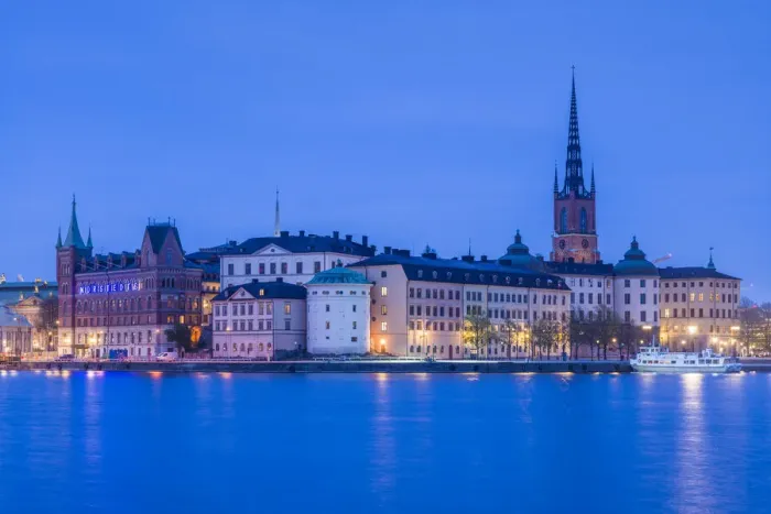 Framed Print : Sweden, Stockholm at dusk Framed Print : Sweden, Stockholm at dusk